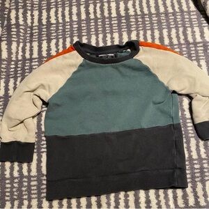 Next Kids Color Block Sweatshirt - Black, Green, and Orange